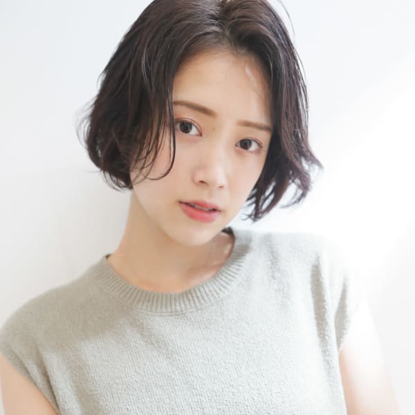 大人かわいいナチュラルボブ|amani en