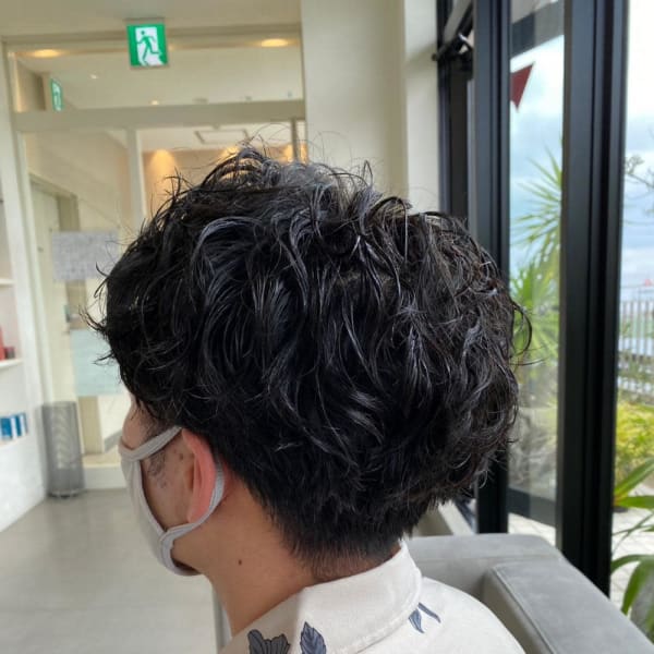 ソフトスパイラル/メンズパーマ/20代/30代
