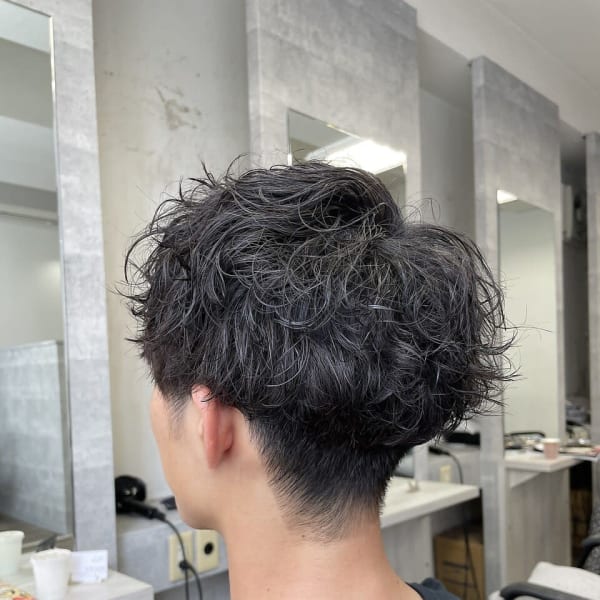 無造作 スパイラルパーマ 《谷 昂将》|KHAIR