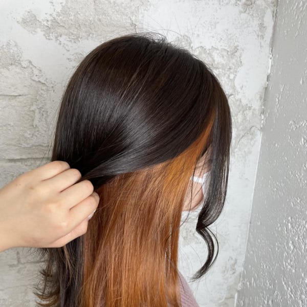 インナーカラーオレンジ