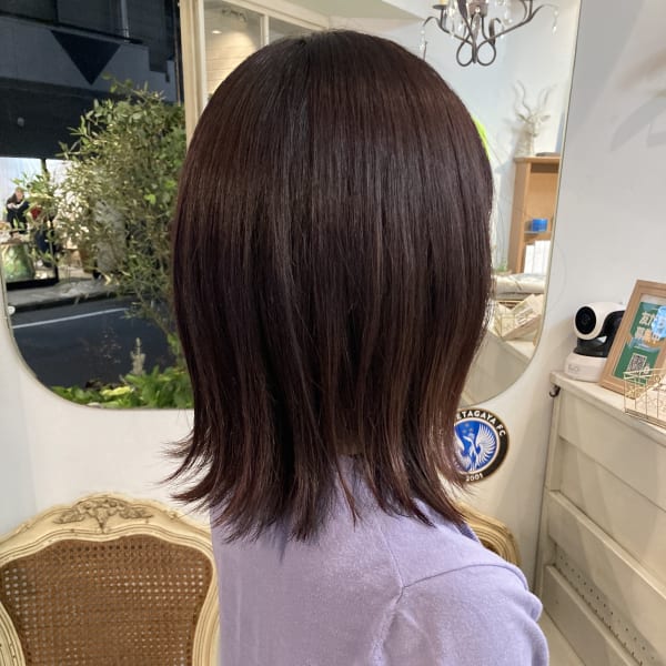 ボリュームが出やすい髪質の方向けコンパクトコスメストレート