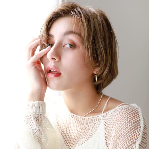 【tetote江坂】大人ガーリーモードヘアシルキーベージュ