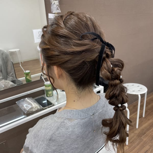 編みおろしスタイル