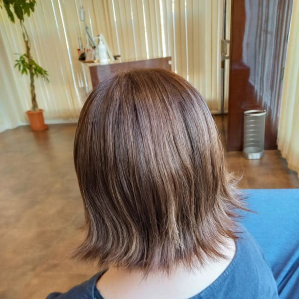 白髪ぼかしハイライト