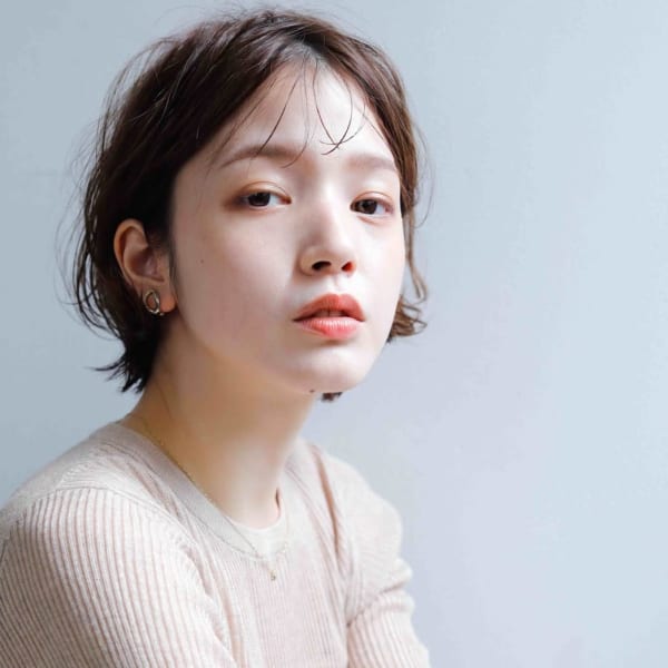 センターパート　ニュアンスショートボブ|CAPA south 春日・大野城店