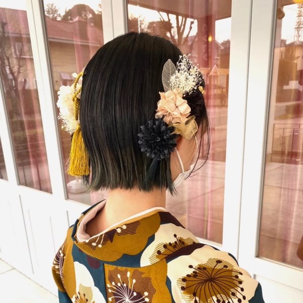 成人式 卒業式 結婚式 着付け ヘアセット