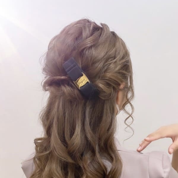綺麗めハーフアップ