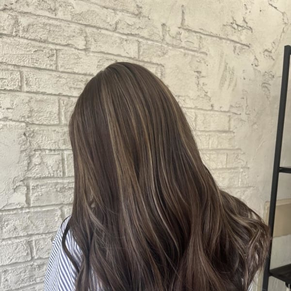 20代30代40代くびれヘア白髪ぼかしアースカラー