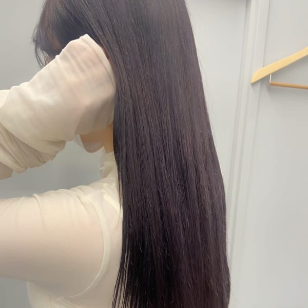 しっとりサラサラ艶髪ストレートラベンダー