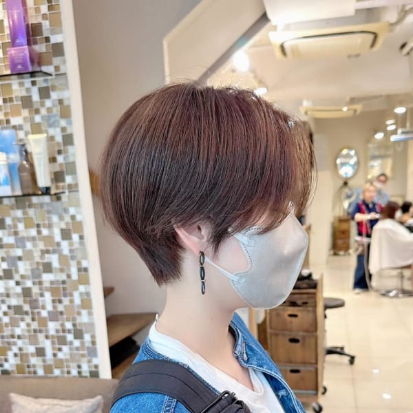 大人ガーリーチョコレートコンパクトショートプリカール横浜