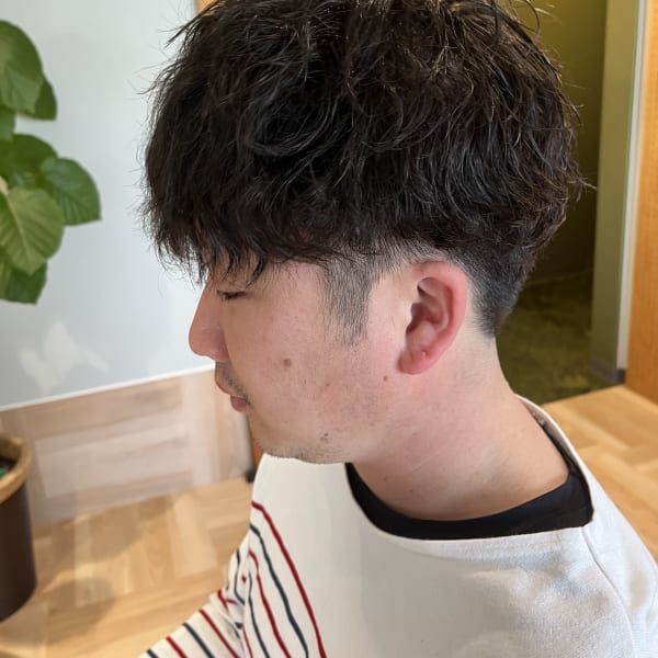 ツイスト波巻きパーマ