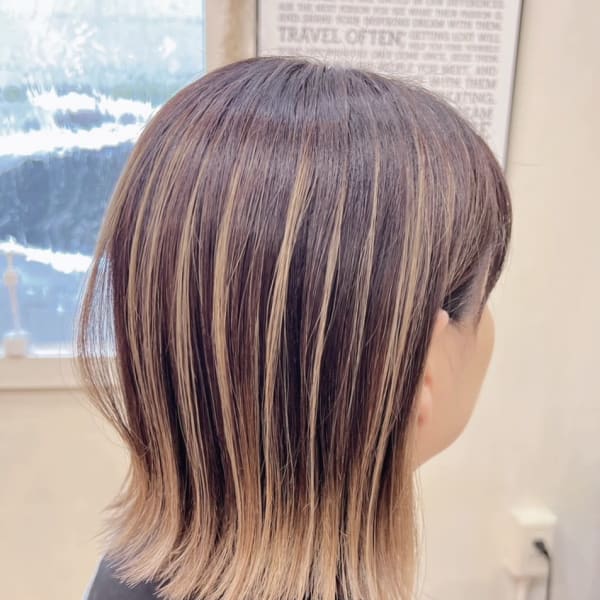 白髪ぼかしハイライト 30代40代