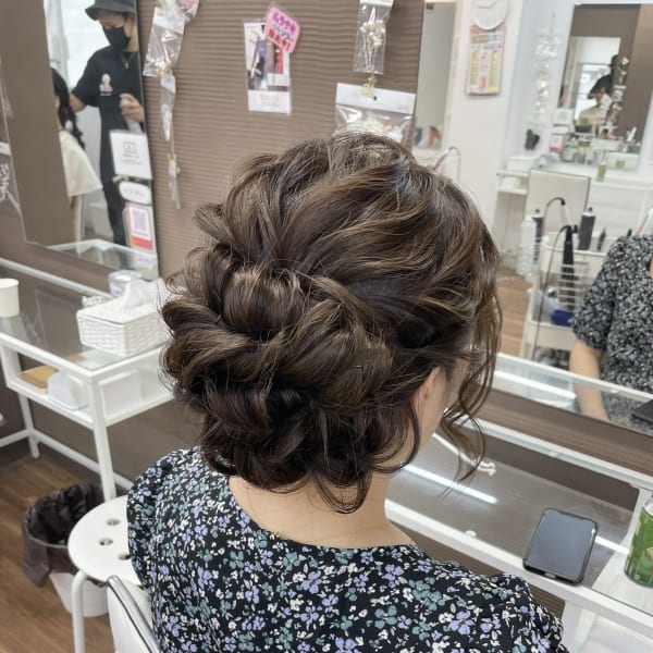 華やかアップスタイル