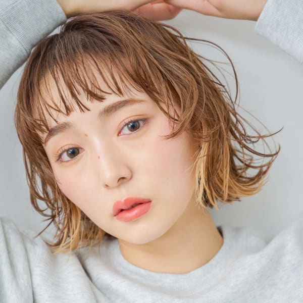 大人カジュアルなボブパーマ