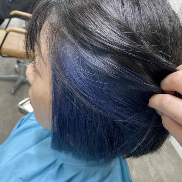 インナーカラーブルー