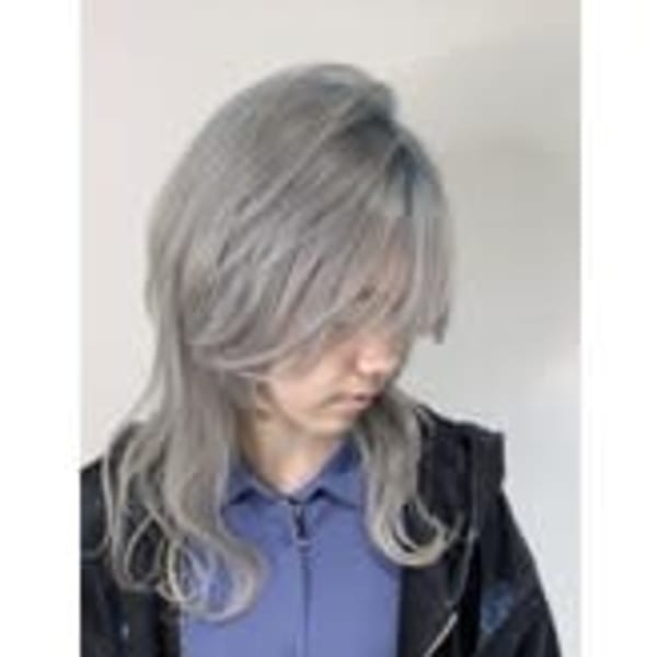 水色ルーツ×ホワイトシルバー|Flowers petal by sumika