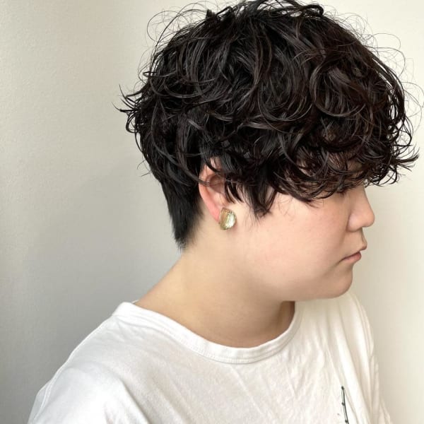 ハンサムマッシュパーマ