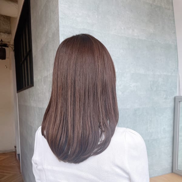 ROMA★圧倒的な艶感！大人美肌ブラウン×シルキーストレート