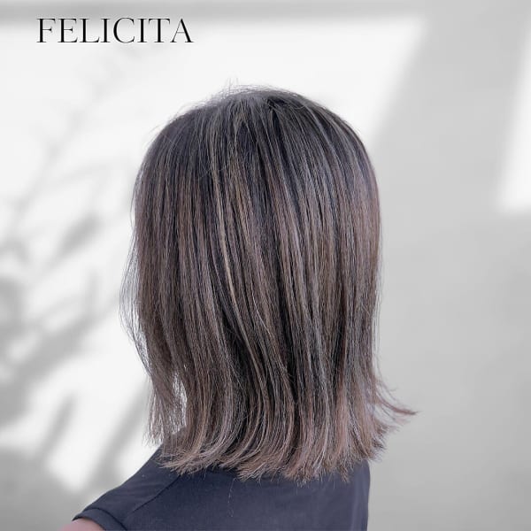【FELICITA】大人可愛い×切りっぱなしボブ×外はね