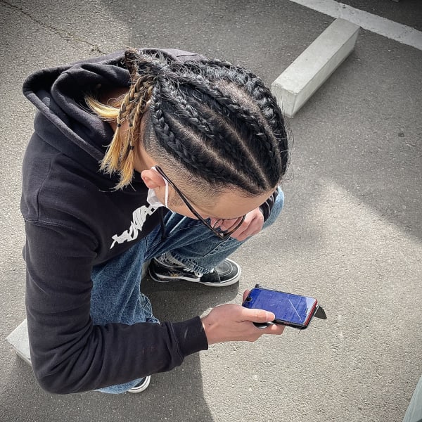 コーンロウ×インナーブリーチ