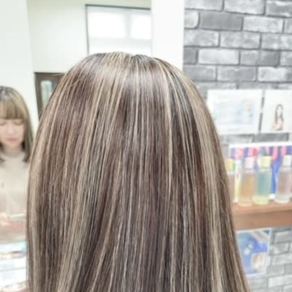 ハイライト/白髪ぼかしハイライト.ローライト