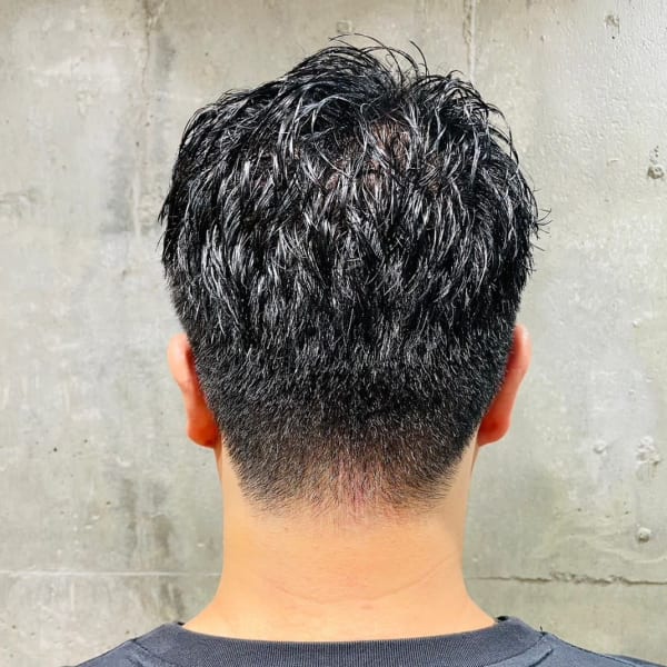 ビジネス ベリーショート 束感 ウェットショート 30代40