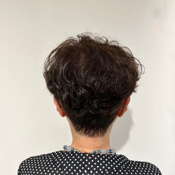 大人ショート×パーマ