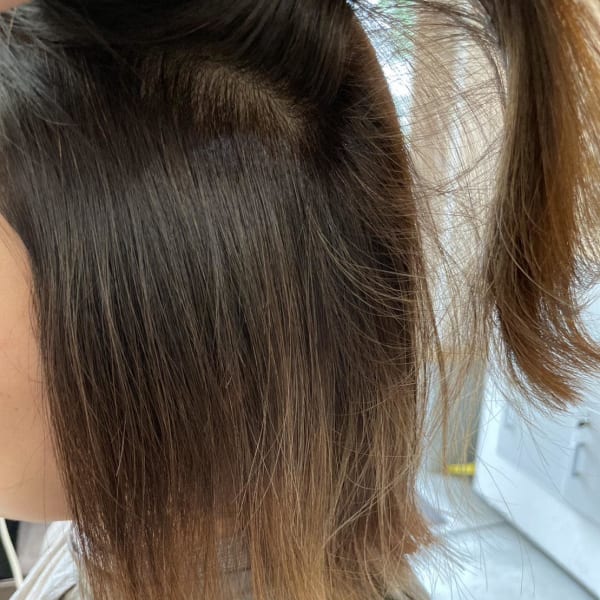 ブリーチ毛 縮毛