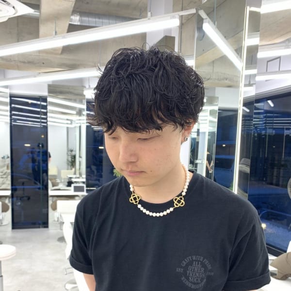 メンズニュアンスパーマ|Brown