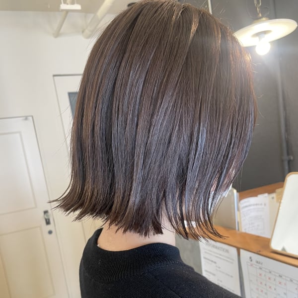 大人切りっぱなしボブ
