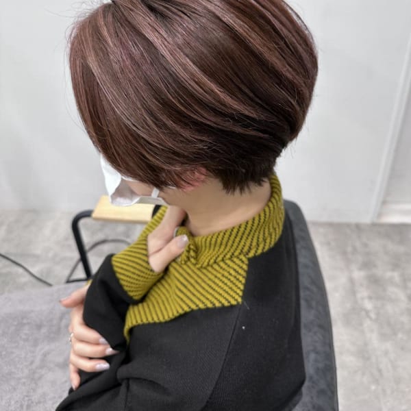 ハンサムショート ピンクアッシュHL【FIRST】鈴木幸子