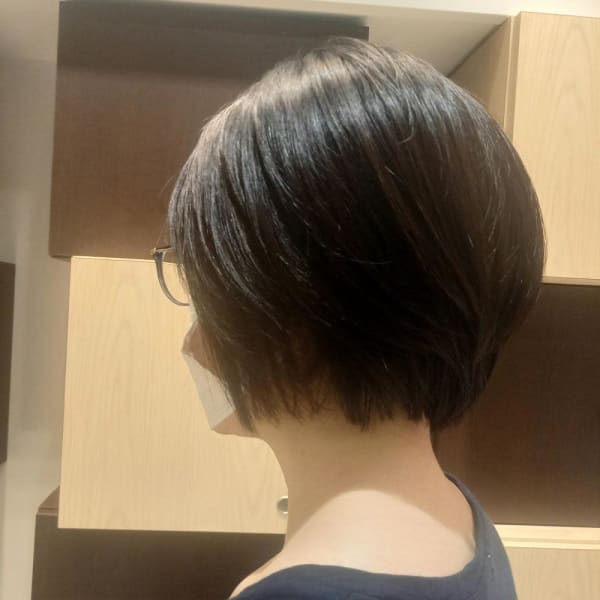 大人丸みショートボブ