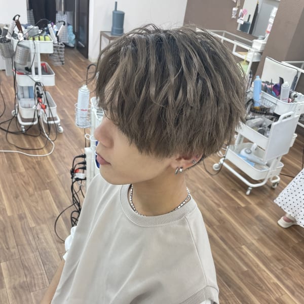 ウェーブメンズヘアセット