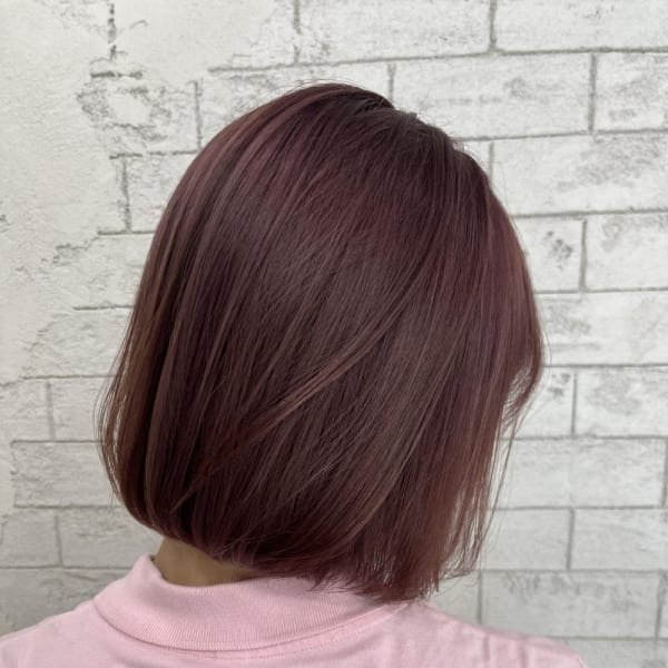 ラベンダーピンク/暖色/ボブ【錦糸町北口】