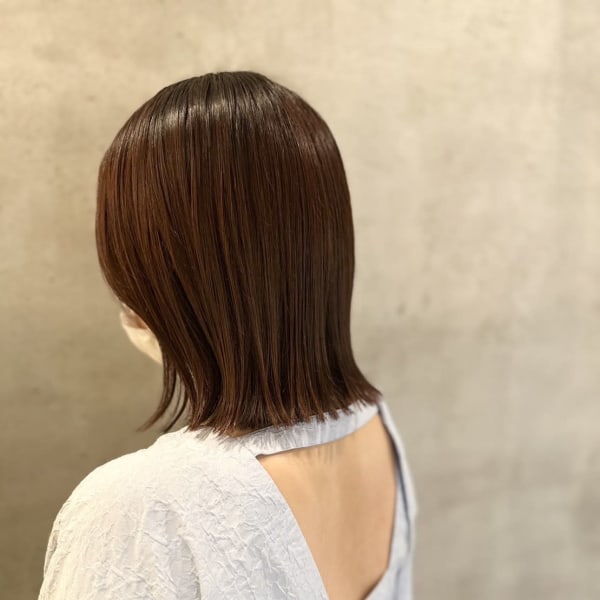 髪質改善カラー/ボブ/艶カラー/オージュア