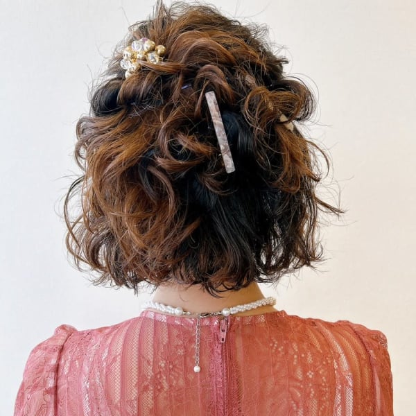結婚式 二次会 女子会 デート ヘアアレンジ
