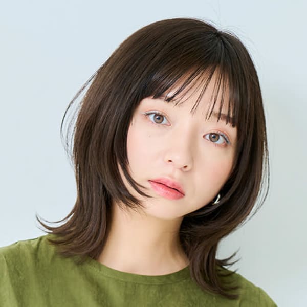 小顔ひし形ボブ