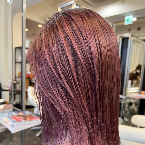 チェリーラベンダーヘア|RAIN　hair&beauty神戸三宮