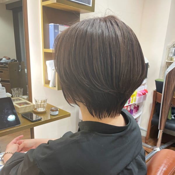 くびれショートヘア|HAIR BRAND Link 【リンク】トアロード店