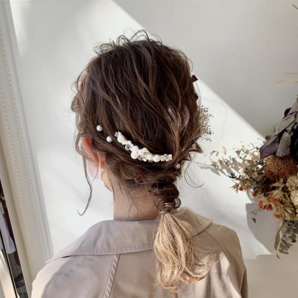 ニュアンス編みおろしヘアセット＊*【正木】