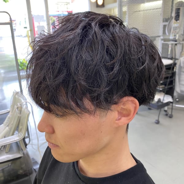【メンズパーマ】ニュアンス　パーマ　スパイラル