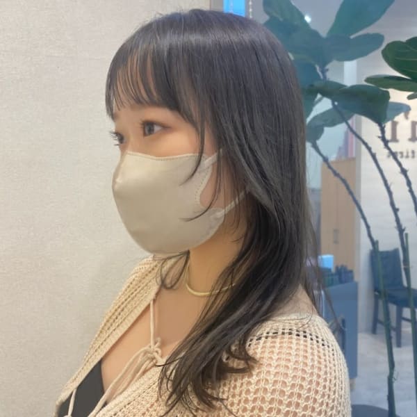 ≪顔周りがポイント♪≫ウルフレイヤー×オリーブグレージュ|u'i by first