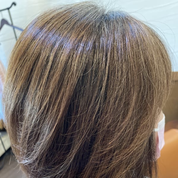 クセを活かしたサイドの流れ|room hair salon〜くせ毛専門店〜