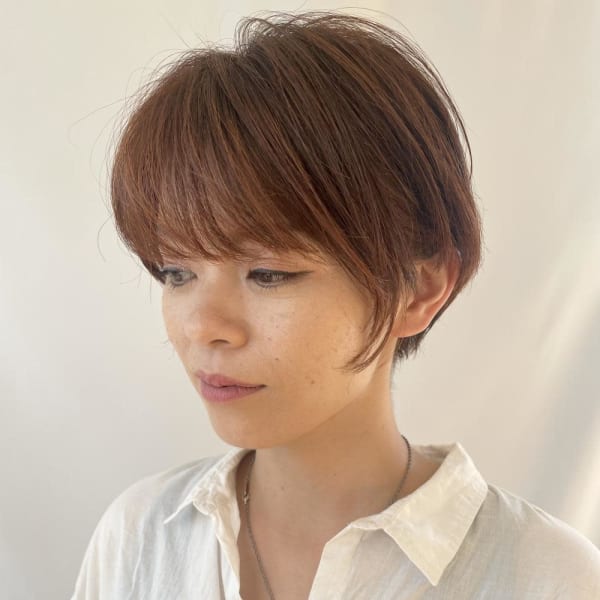 ショート/オレンジベージュ