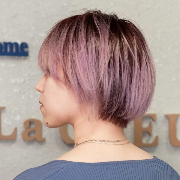 スモーキーピンク仙川の美容室L a.COEUR