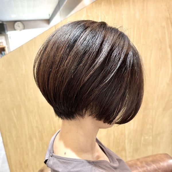 前下がりショートボブ　20代30代40代50代
