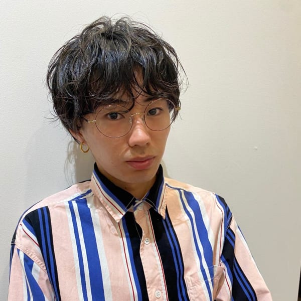 くせ毛風マッシュパーマ