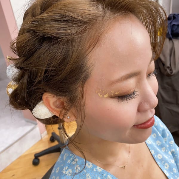 斜めバング/グレージュカラー/デザインカラー/学芸大学