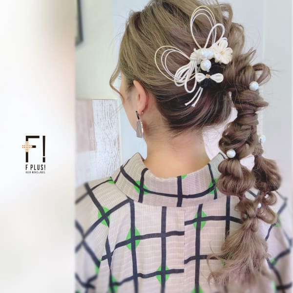 hairmake&nail F PLUS！× ポニーアレンジ
