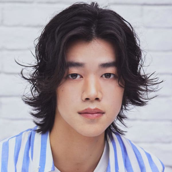 センターパート×ロング|EARTH coiffure beauté 松本庄内店